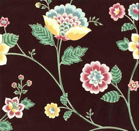 Floral Paisley Vintage Wallpaper Vines Maroon Pink Teal
