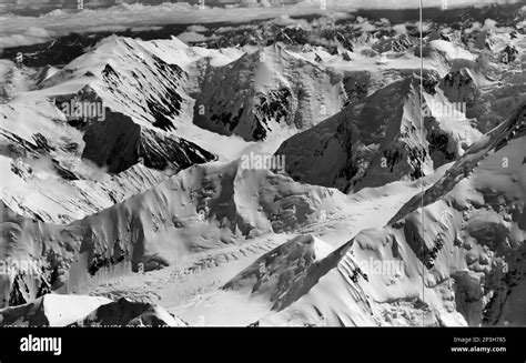 Alaska Mt Mckinley Aerial Photograph Stock Photo Alamy