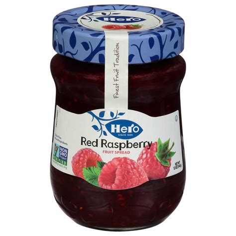 Hero Premium Red Raspberry Fruit Spread Shop Jelly And Jam At H E B