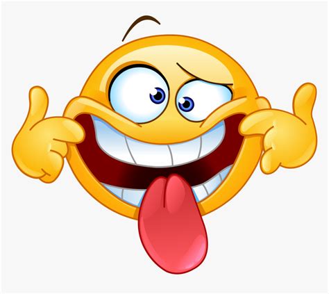 Stick Out Tongue Emoji Decal Funny Face Clipart HD Png Download Kindpng