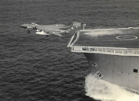 Hms Ark Royal Ro9 Sea Vixen Taking Off In 1965 013 Etsy Uk