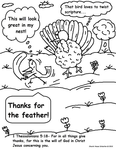 Easy And Free Sunday School Thanksgiving Printable Coloring Pages