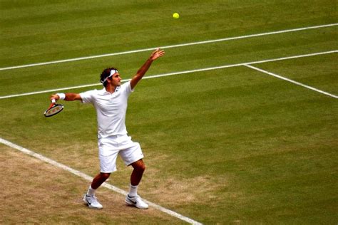 Federer Serve Slow Motion Front View Roger Federer Serve Motion