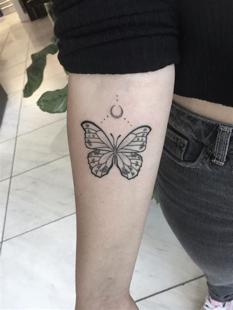 butterfly and crescent moon tattoo abyss montreal