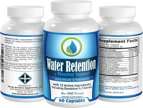 Natural Water Retention Pillssupplement Bloating Relief And Water