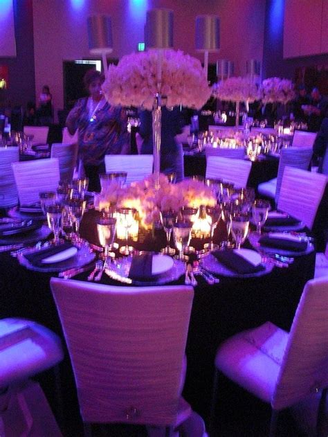 Purple And Silver Reception Table Decor Weddingbee