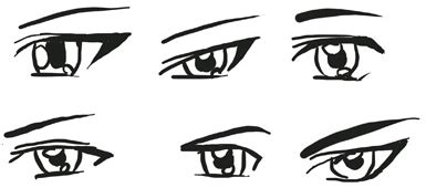 Girls will be about 6 heads tall and guys will be about 7. Draw Anime Eyes (Male): How to Draw Manga Boys & Men Eyes ...