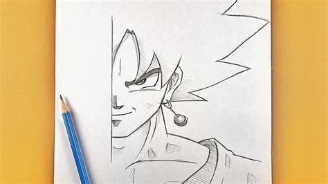 Real Time Drawing Of Goku Half Face Goku Drawing Naruto Sketch