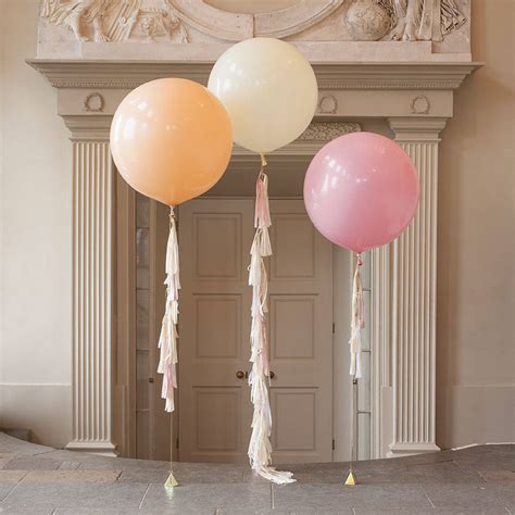 Elegance Tassel Tail Balloon Trio By Bubblegum Balloons