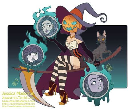 Jessica Madorran Patreon Character Design Headless Witch