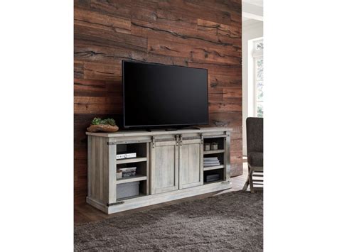 Signature Design By Ashley Carynhurst Rustic White Extra Large Tv Stand