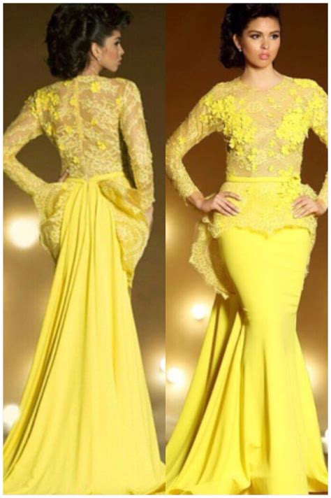 Fouad Sarkis Couture ️ Couture Evening Dress Evening Dresses Tangerine Orange Yellow Fashion