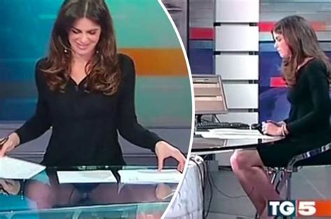 News Presenter Accidentally Flashes Knickers At Viewers Through Desk Daily Star