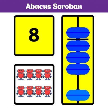 Proud owner of a soroban (or an abacus), you wish to improve your skills. Abacus Soroban kids learn numbers with abacus, math worksheet for children Vector Illustration ...