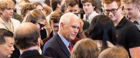 Mike Pence Delivers Drummond Lecture In Christ Chapel Hillsdale College