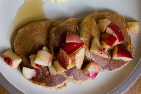 Pancakes With White Peaches The Answer Is Always Pork