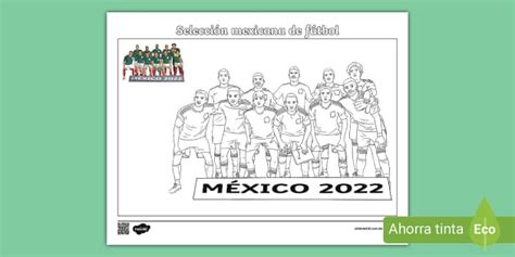 Free Hoja Para Colorear Selección Mexicana De Fútbol