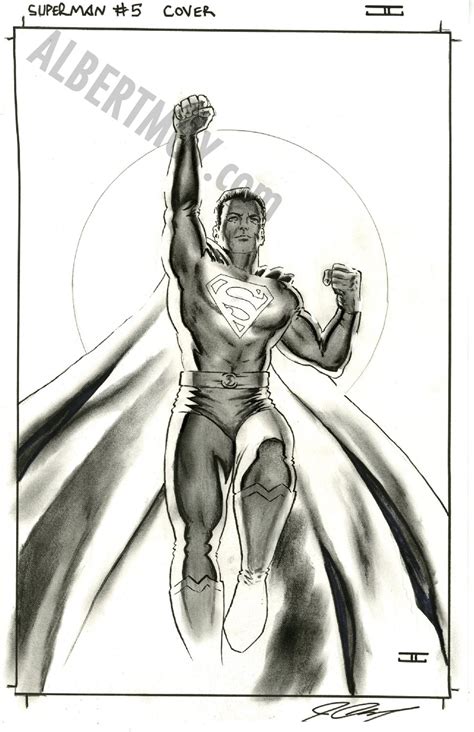 Albert Moy Original Comic Art Superman By John Cassaday