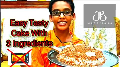 Easy Tasty Cake Redy With 3 Ingredients No Oven Youtube