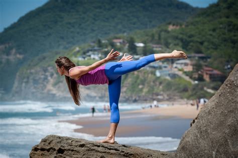 Free Images Girl Physical Fitness Fun Yoga Vacation Sky Water