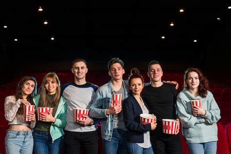 Free Photo Group Of People In Cinema