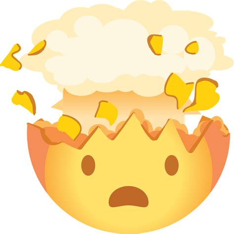 Download Shocked Exploding Head Emoji Royalty Free Vector Graphic
