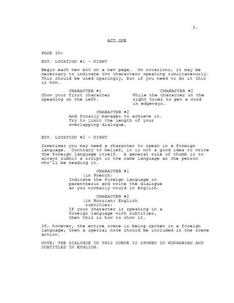 screenplay template  tv shows