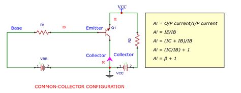 Common Collector Configuration Circuit Diagram