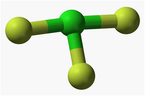 Chlorine Trifluoride 3d Balls Chlorine Trifluoride 3d Structure Hd Png Download Kindpng