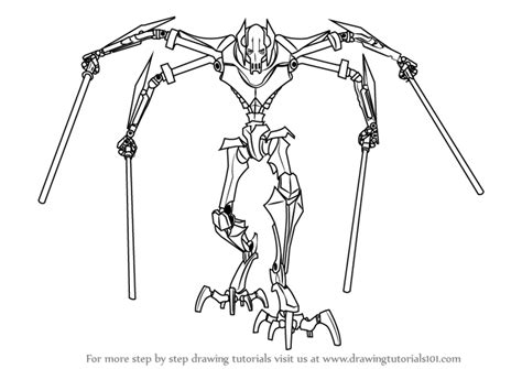 General grievous, a brilliant military strategist and remorseless killer, leads. Learn How to Draw Grievous from Star Wars (Star Wars) Step ...