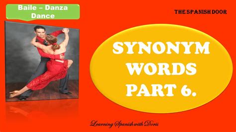 Palabras Sinónimas Parte 6 Synonym Words Part 6 Youtube