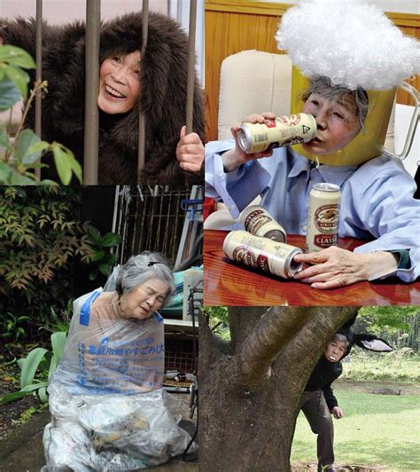 kimiko nishimoto is a 89 year old japanese grandma who s been taking offbeat self portraits for