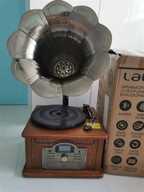 Lauson Cl Gramophone Retro Bluetooth Encoding Function Vintage