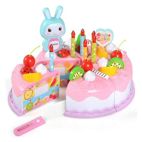 Maybe you would like to learn more about one of these? Birthday Cake Toy DIY Cutting Cake Play Set Kids Play ...