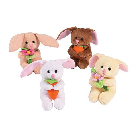 Stuffed Bunnies With Flowers Carrots Oriental Trading Plush