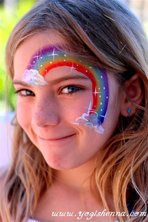 Rainbow Face Painting Design Face Painting Halloween Girl Face Painting Rainbow Face Paint