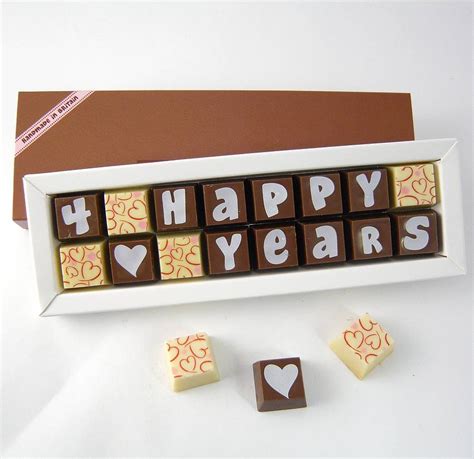 Personalised Anniversary Chocolates By Cocoapod