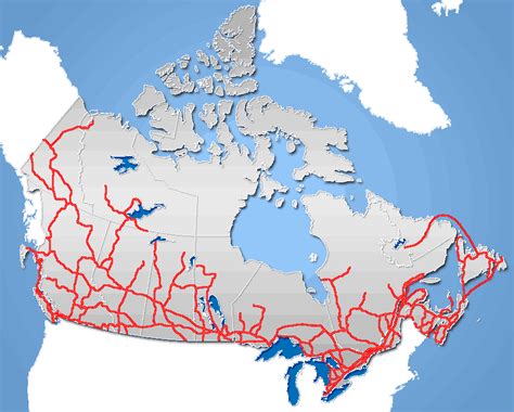Map Of Canada Roads