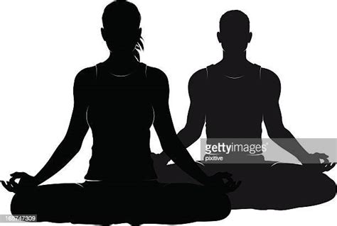 Yoga Poses Silhouette Photos And Premium High Res Pictures Getty Images