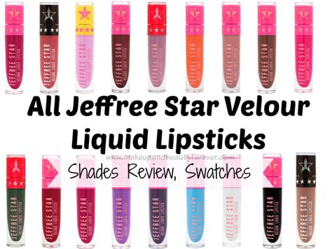 All Jeffree Star Velour Liquid Lipsticks Shades Review Swatches