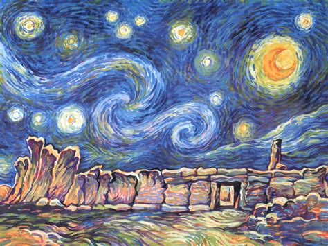 Van Gogh Starry Night Wallpaper Wallpapers Collections Van Goghs