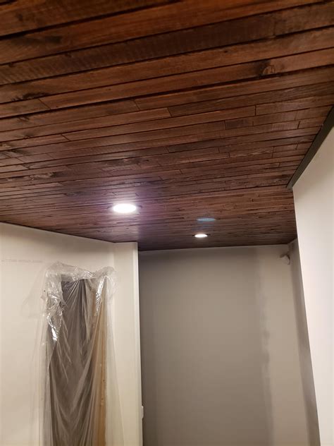 Stained Pine Ceilings Can I Leave My Pine Porch Ceiling Stained And