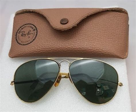 Sunglasses Ray Ban Bandl Usa Aviator Style Frame Gold Color Old Vintage Box Ebay