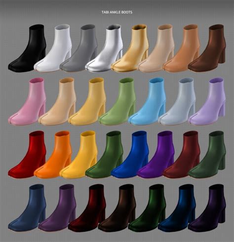 Tabi Ankle Boots At Mmsims The Sims 4 Catalog