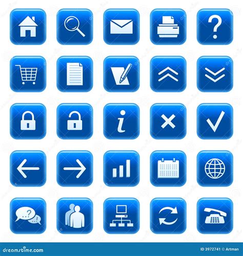 Web Icons Buttons Stock Image Image 3972741