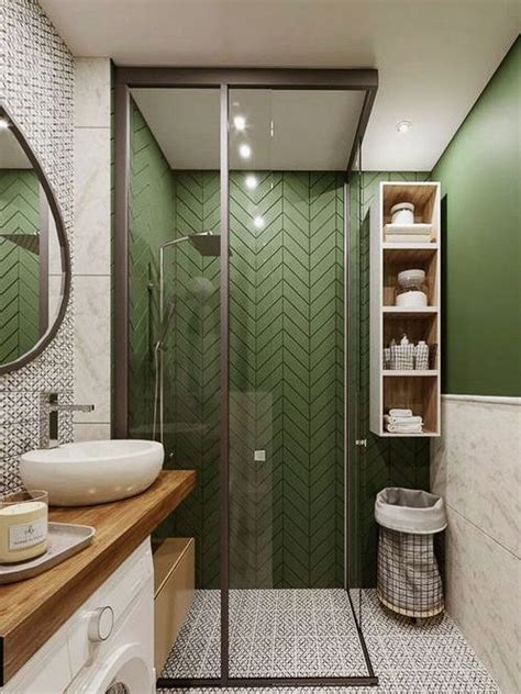 10 Banheiro Pequeno Verde