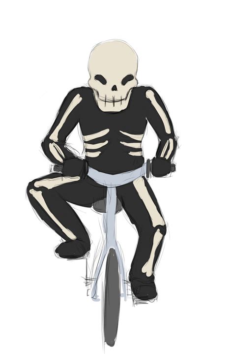 Skeleton On A Bike By Fallendragonfly On Deviantart