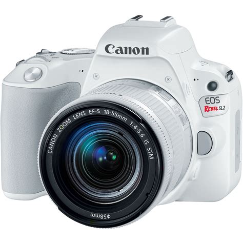 Canon Eos Rebel Sl2 Dslr Camera With 18 55mm Lens White