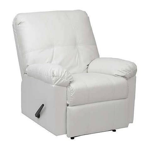 White Faux Leather Recliner Leather Recliner White Faux Leather