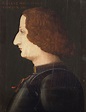Galeazzo Maria Sforza (1444-1476), Herzog von Mailand, im Profil ...